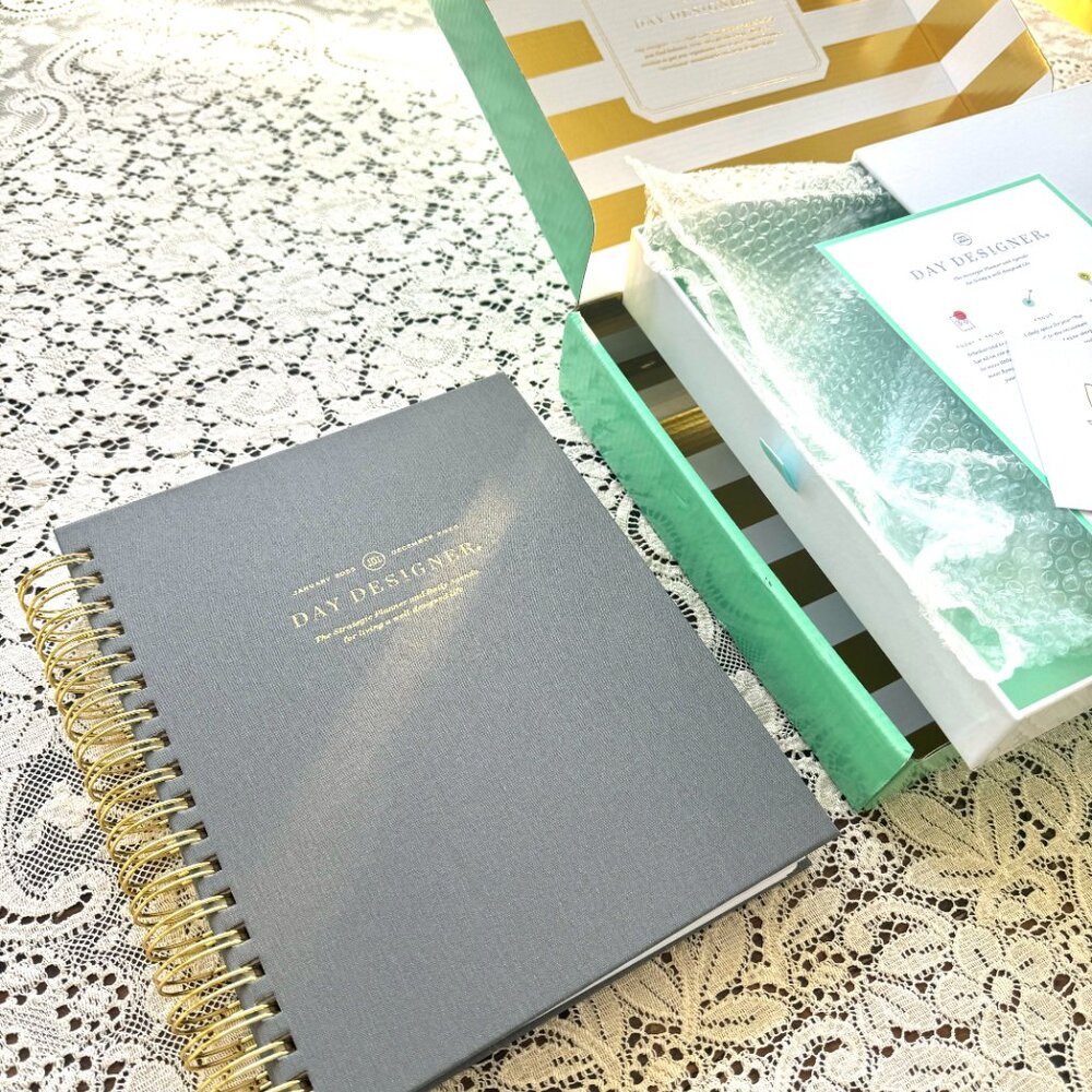 Brand New Day Designer 2025 Daily Planner Charcoal Fabric